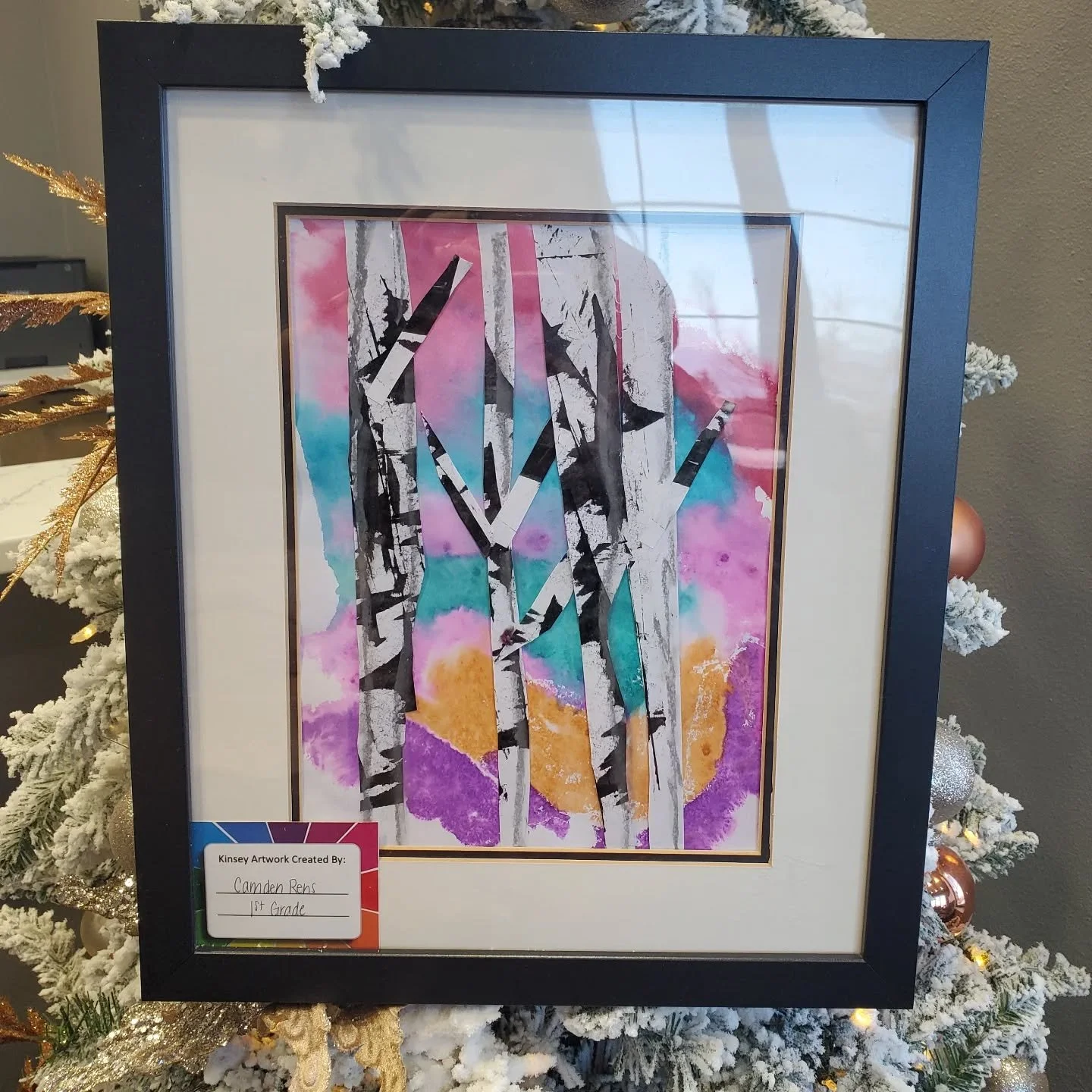NEW ART!!! Check out our new display piece that was created by Camden in the Kinsey Elementary Art Room! He's in 1st grade and certainly has some artistic talent! If you'd like to see this art up close, stop into our clinic anytime during business ho