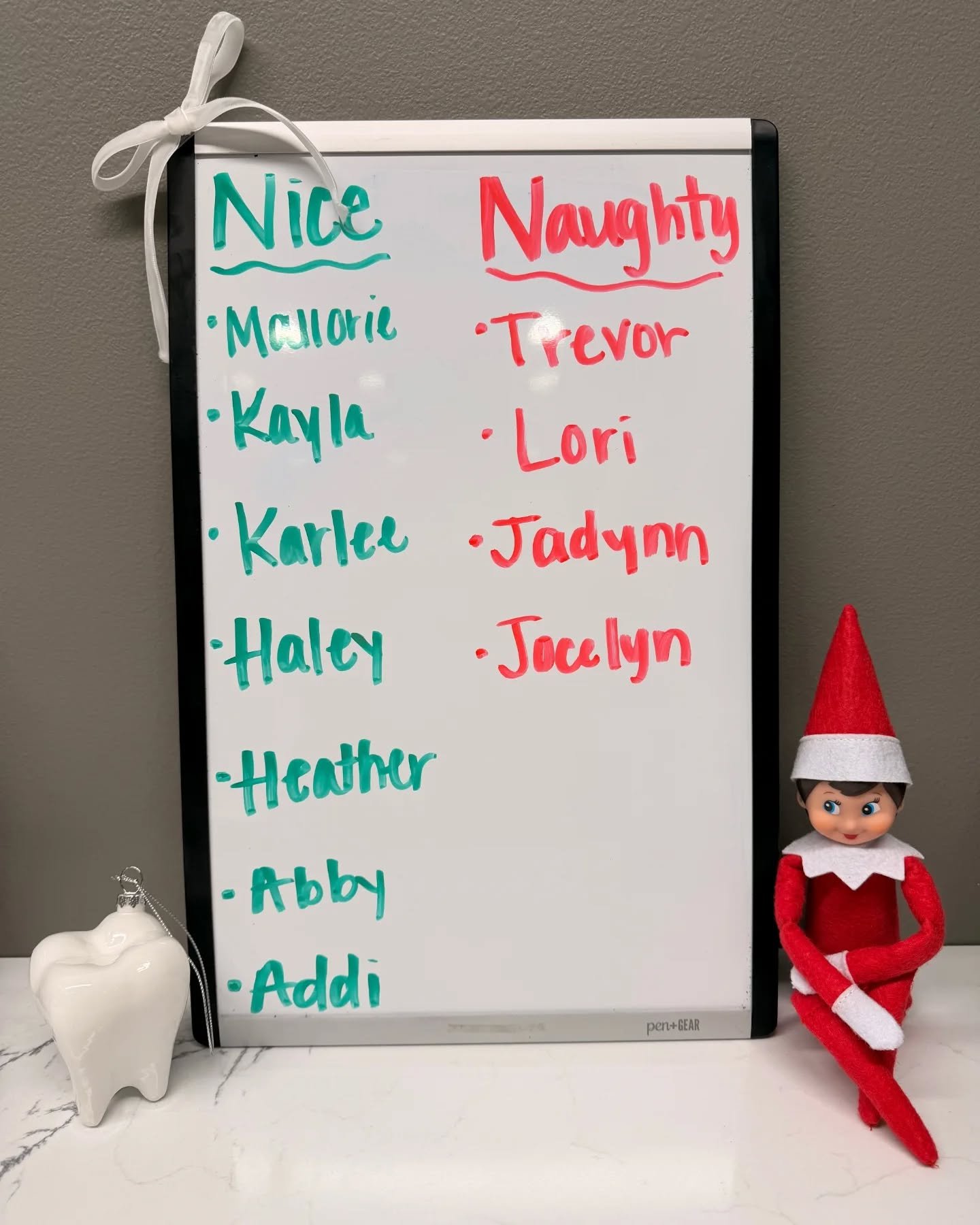 Flossy is making his list for Santa and it looks like we've got some work to do! 🎅