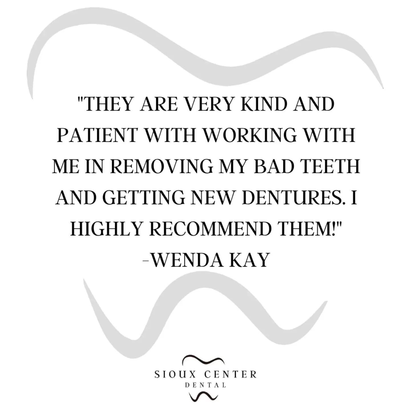 ⭐⭐⭐⭐⭐

Happy Thursday! This is what people are saying about us! Come experience the Sioux Center Dental difference! 🤗
.
.
.
#siouxcenterdental 
#faithfamilyservice 
#generaldentist 
#5stars 
#review