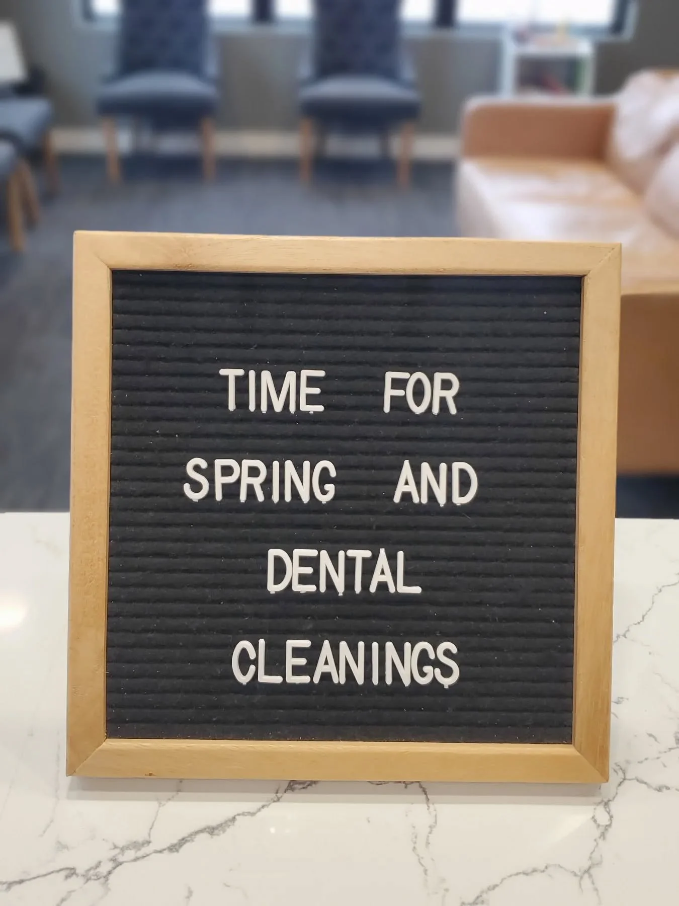 Our summer schedule is already very full. Make sure you get your spring [dental] cleaning scheduled ASAP! 📅