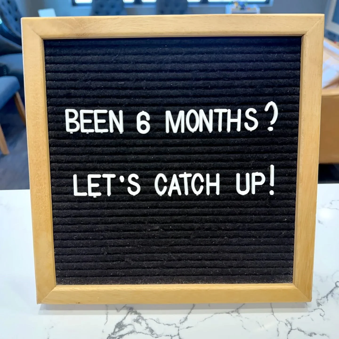 Let's catch up!