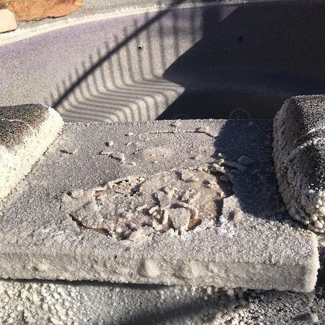 That&rsquo;s a wrap for this difficult blast. 20 years of calcium buildup gone in a couple of days.  #pooltilecleaning  #pooltileblasting #pooltilerepair #anthemaz #northscottsdale #paradisevalley #azrealestate #cavecreek