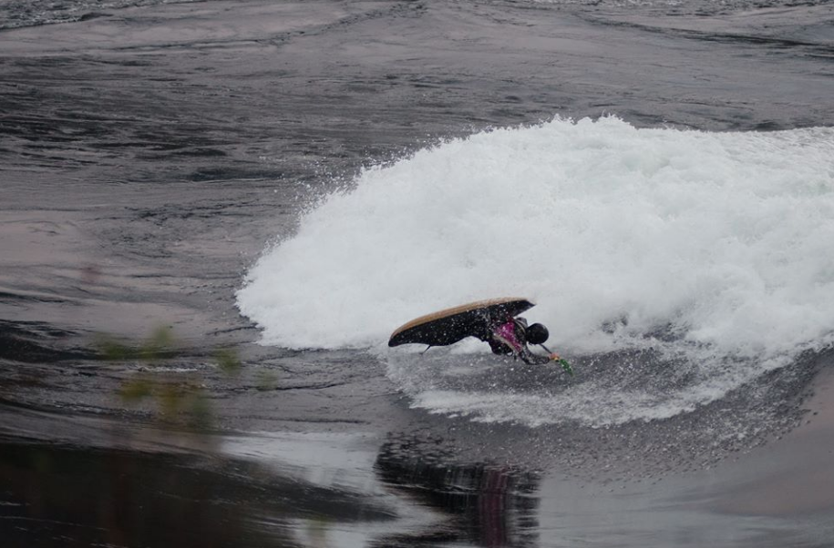 Natalie Kramer Anderson catching air. Photo: Leif Anderson