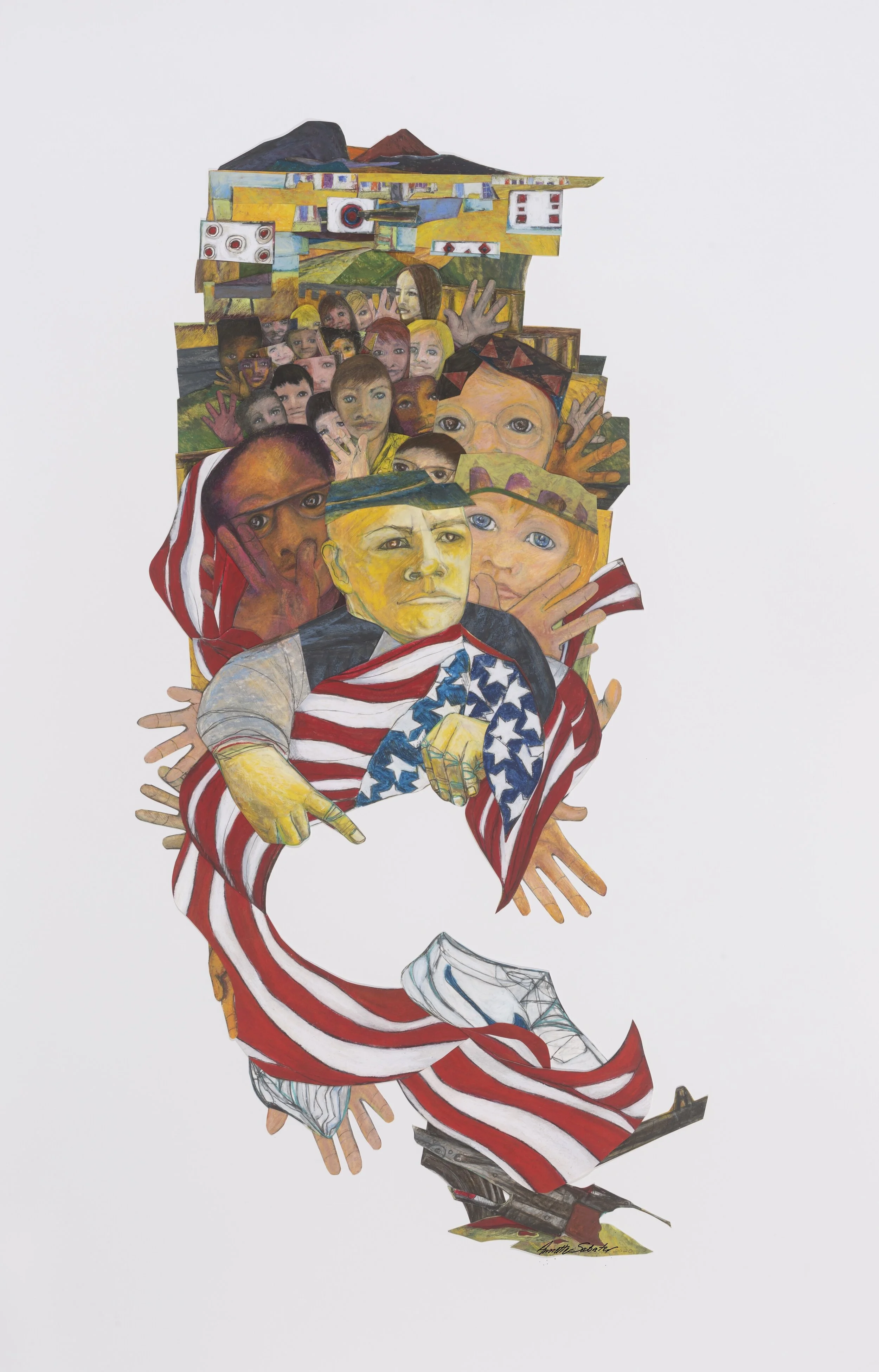 Cease Fire - giclee prints (Our Turn/ God Given Right)  56”X36”  2020