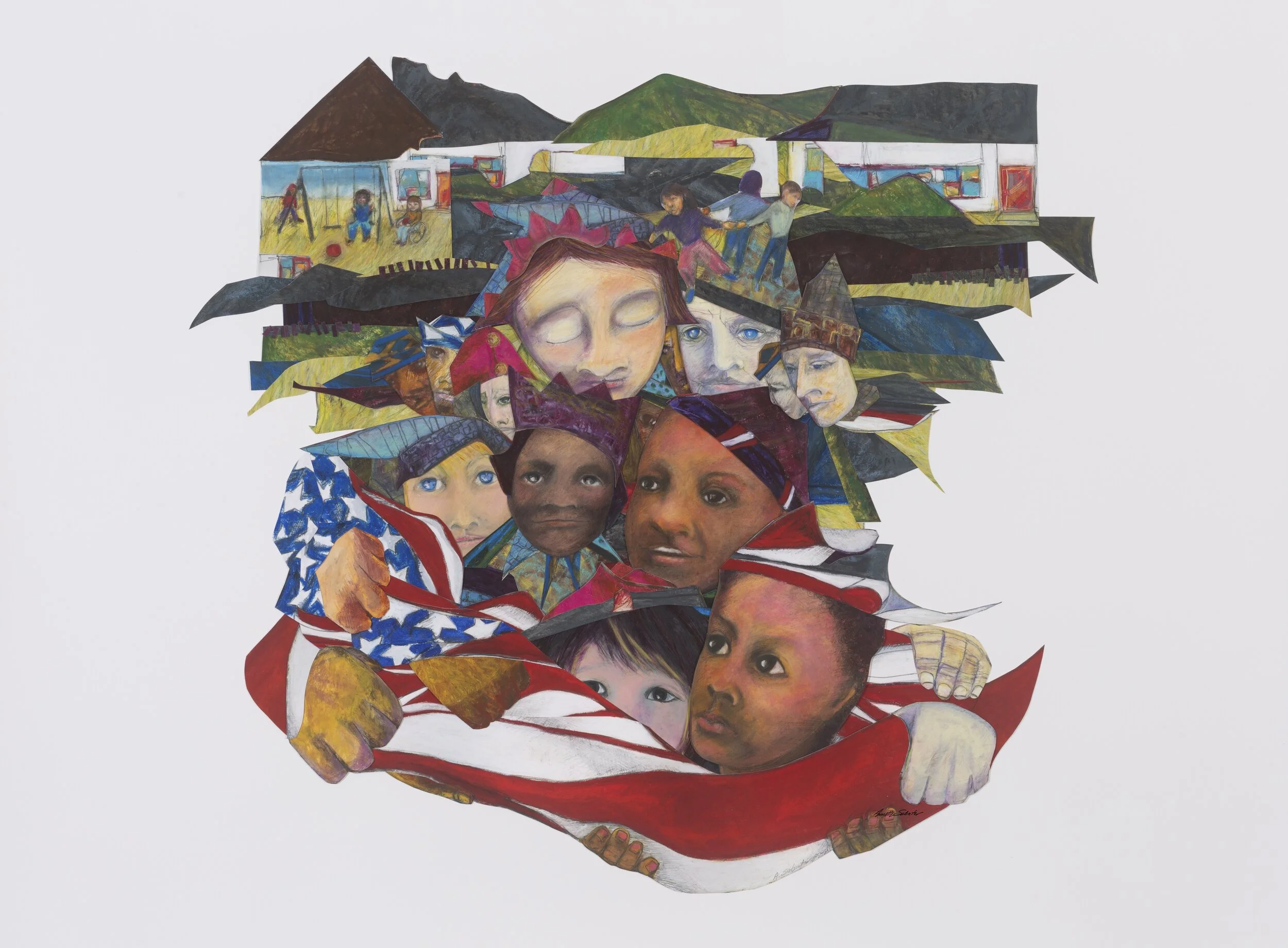 Circle Time - giclee prints (Heart of Education/ Bull Run Grippe)  40”X42”  2020