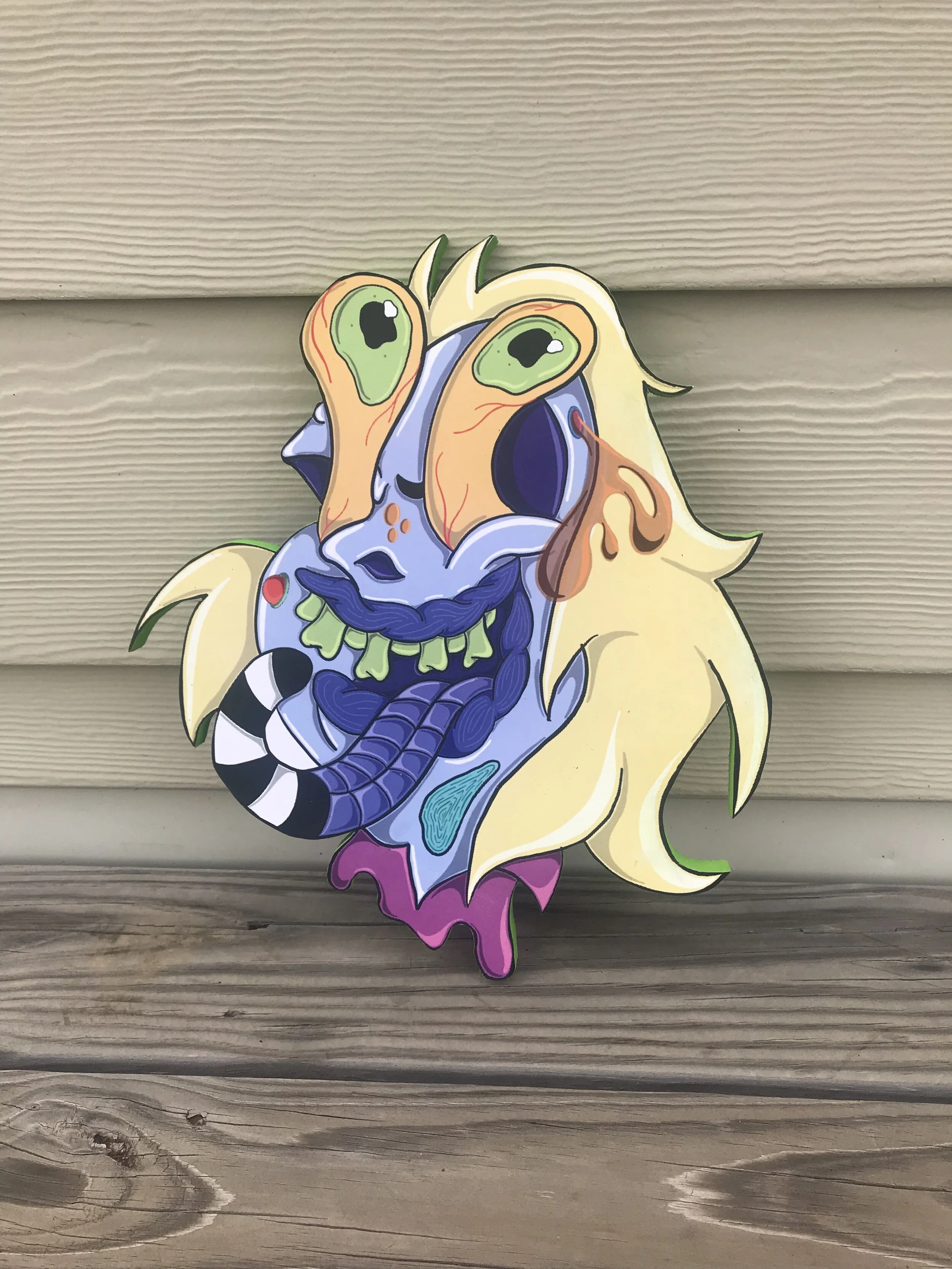 Beetlejuice (woodcut)