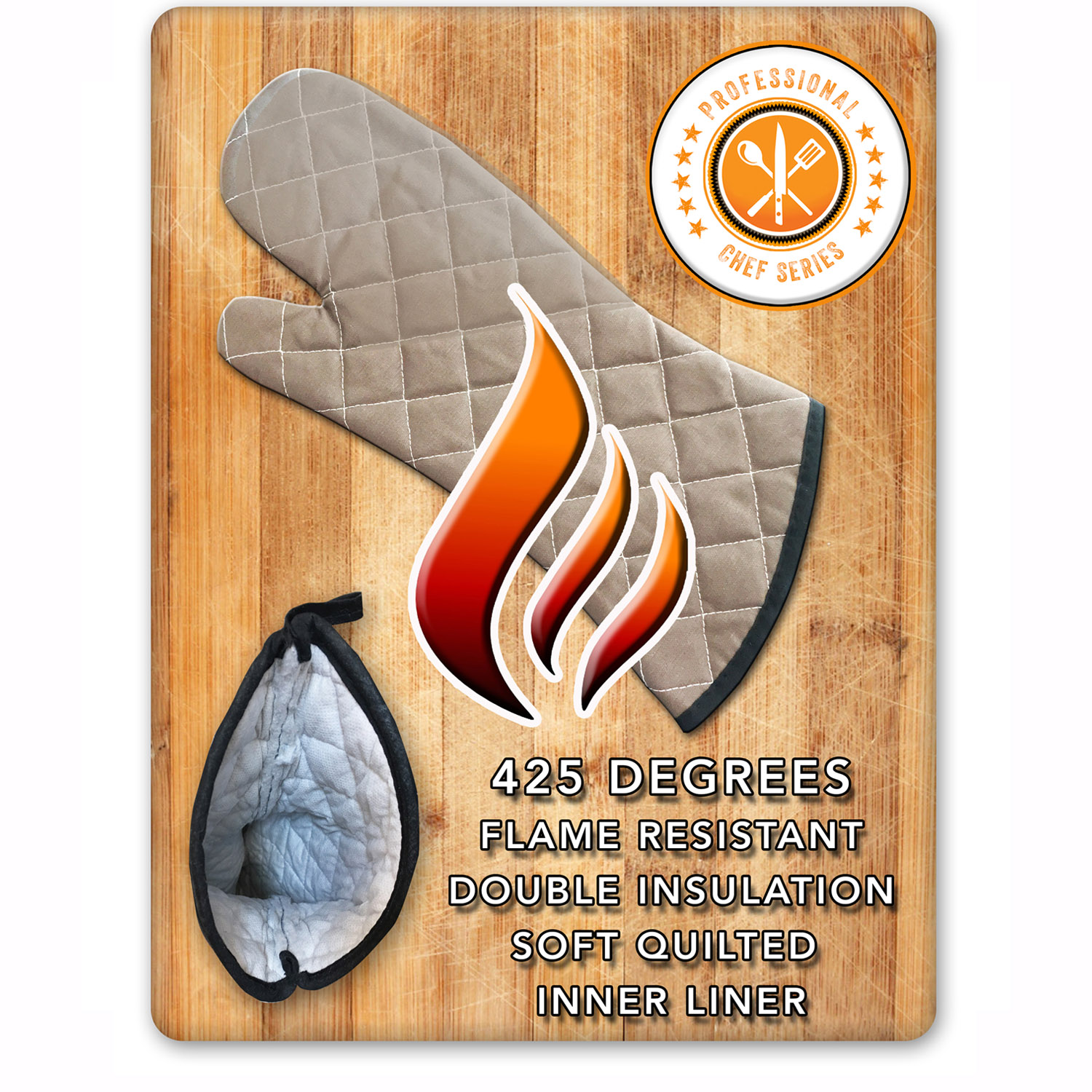 Oven Mitts Professional Chef. Extra Long-One Size Fits All. Added Length  for Protection from Grease Splatter, Steam Burns. Ideal for Super Hot  Ovens, Deep Fried Turkey, BBQ and Fireplace. — LIONFINCH- Specializing