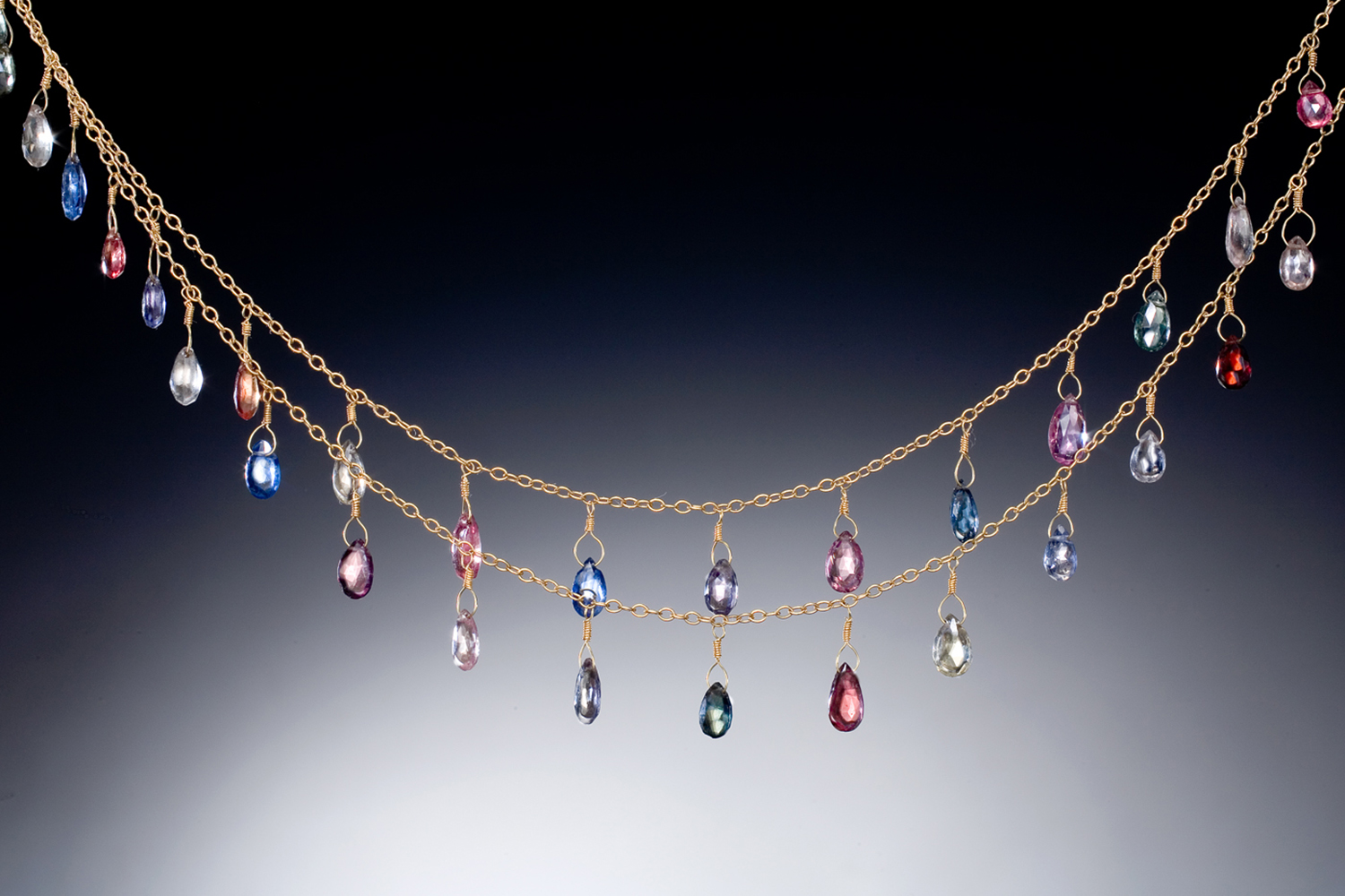 Drops. 18K Gold and Tourmaline