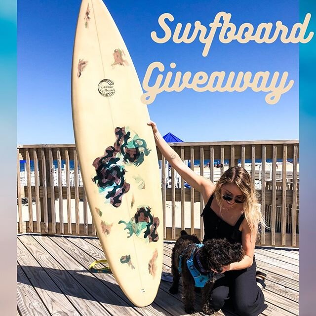 GIVEAWAY TIME! Casimier Surfboards is partnering with @luckydogsurf for a Giveaway! Win the board pictured! Here&rsquo;s how to enter:
1. Like this post
2. Tag 3 friends in the comments of this post 
3. Follow @luckydogsurf if you don&rsquo;t already