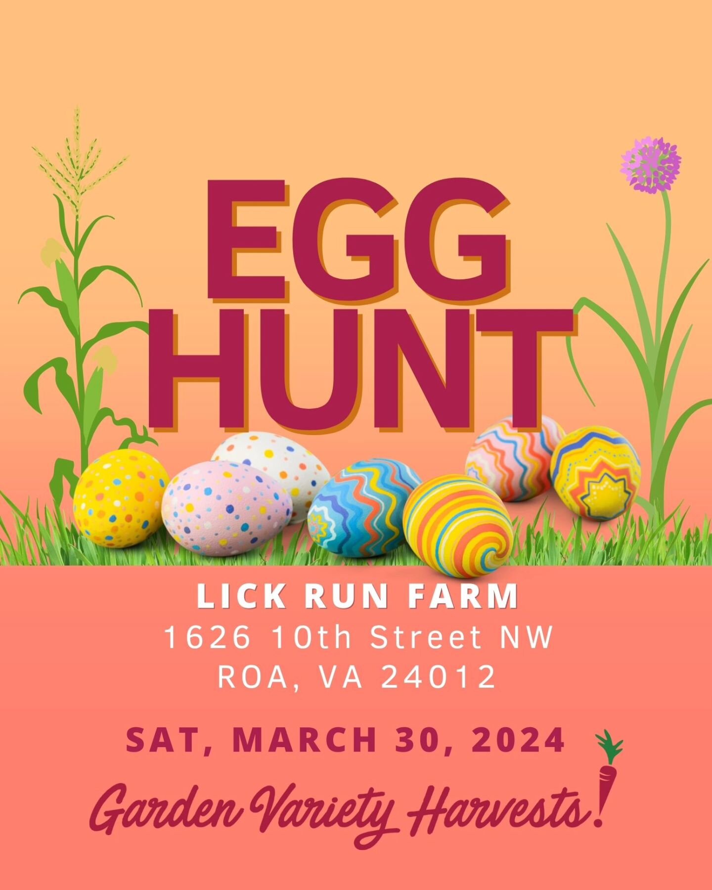 Save the date! March 30th at Lick Run Farm, our second annual Spring Social! 
Grown up and kid egg hunt, farm tours, great food. We'll have it all!
#spring #easter #eatyouryard