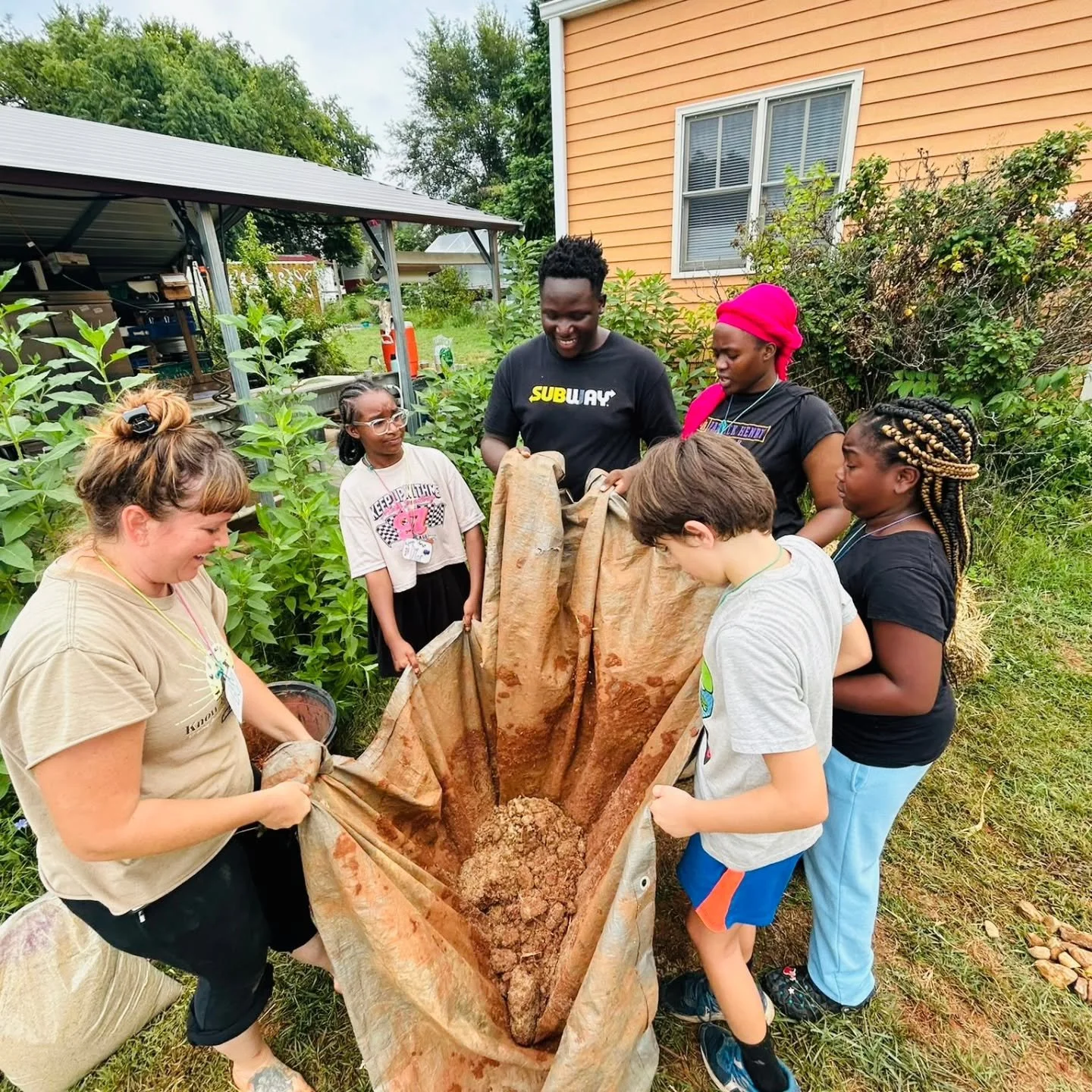 This is our WHY.
Farm Camp. Teen interns learning what farming is about, then helping us lead littles through a week of ecological, creative, and skill building activities. City kids just dont get a lot of opportunities like this.
The Grown-Up Egg Hu