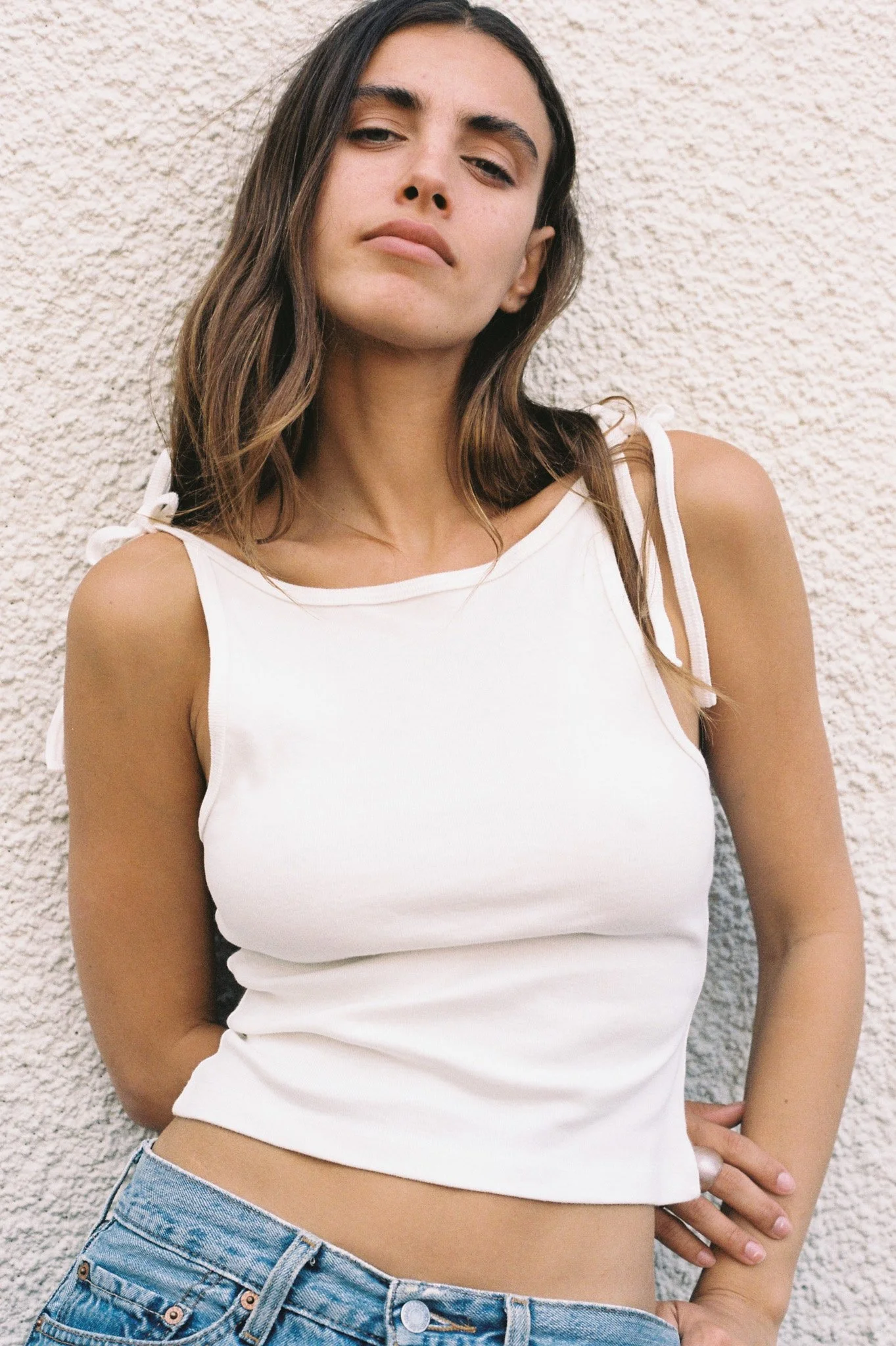 lume top | white rib