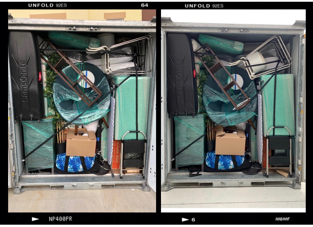 Left: Before, Right: After