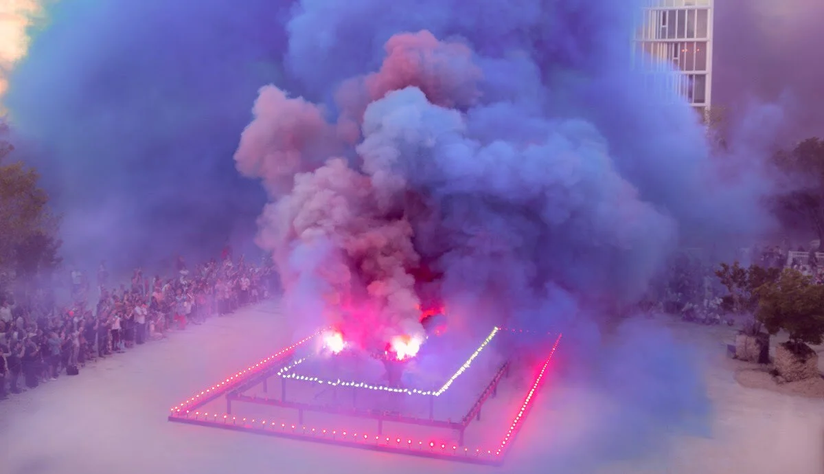 Judy Chicago’s Multicolored "Atmospheres" Performance