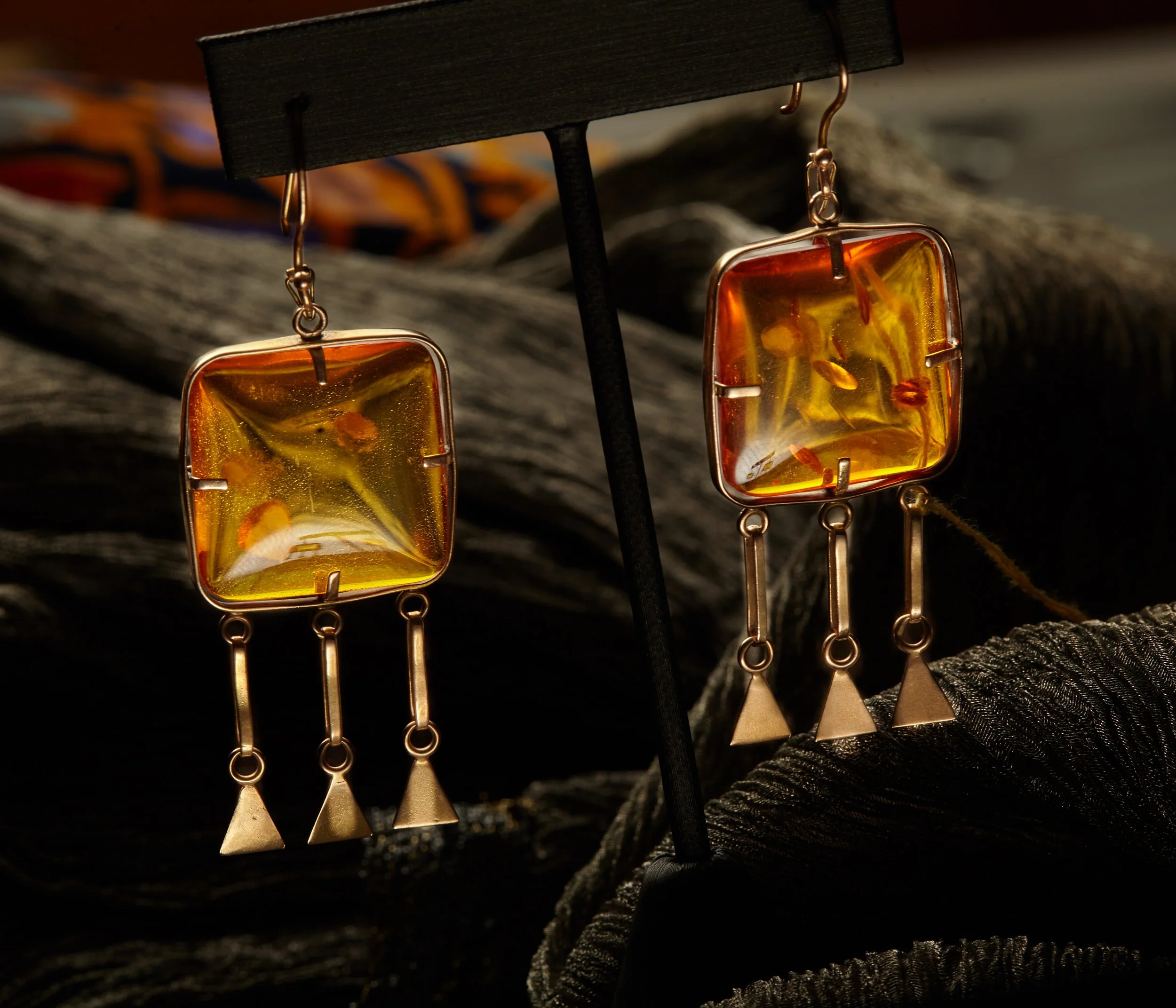 Amber Earrings