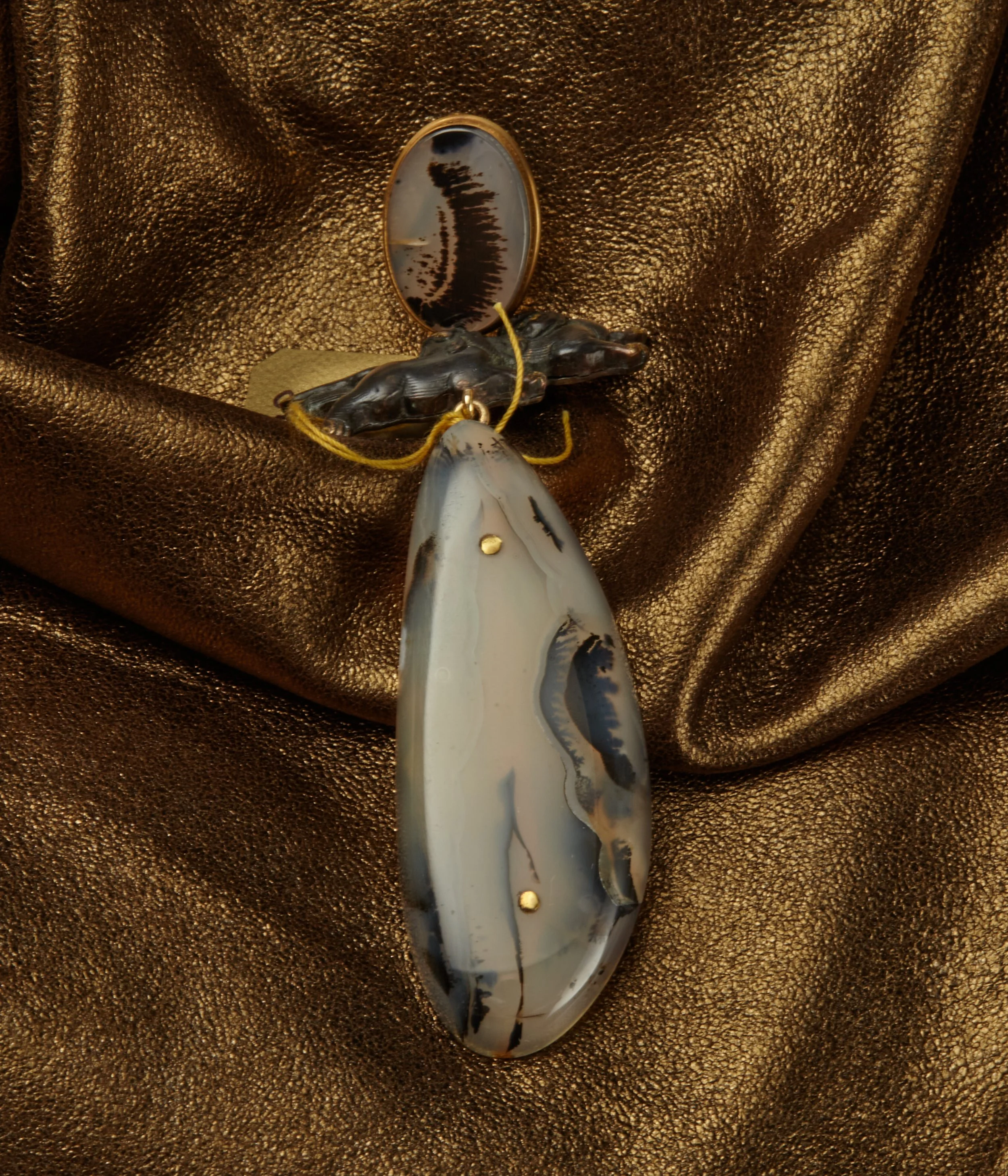 Shakudo Manuke Pendant