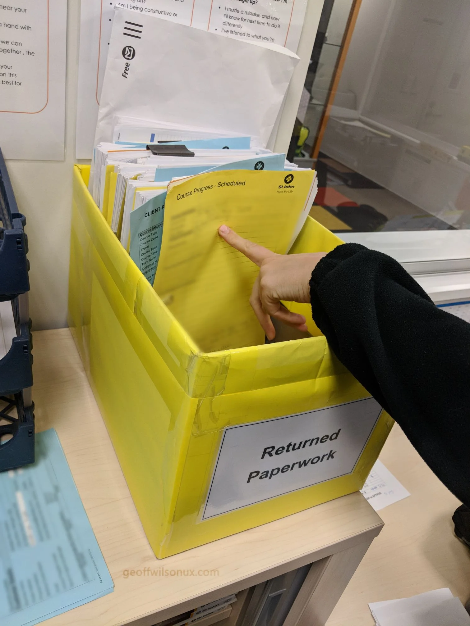 What could we do to reduce all of this manual paperwork currently used to run this first aid training service? What would be the effort and cost savings?
