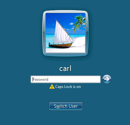  A password form alerting you that your caps lock is on when your report is due and you can’t afford to be locked out of your account 