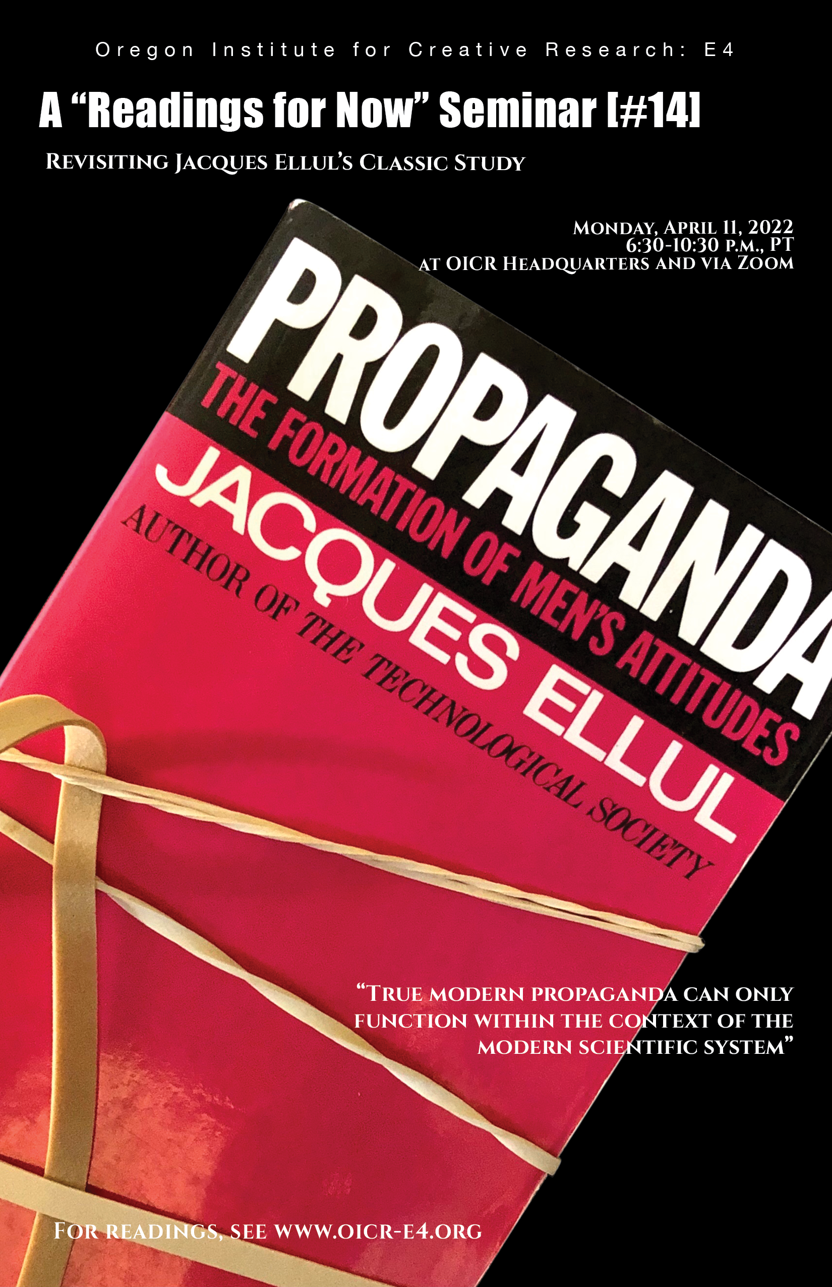 #14: Revisiting Jacques Ellul's Classic Study (Part I of a Multi-Part Series on Contemporary Modes of Lying)