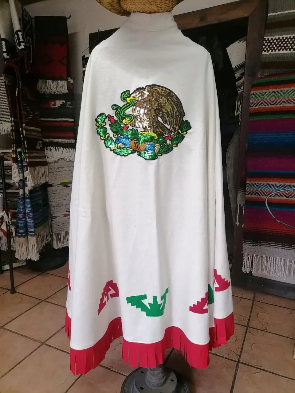 RUANA CHARRA AGUILA TRICOLOR/MEXICAN EAGLE CHARRO CAPE