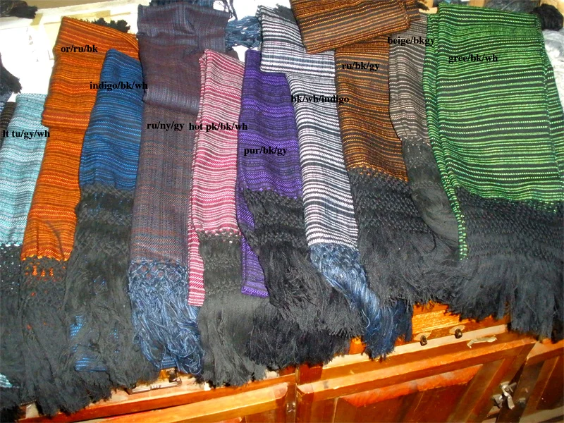 Colores Rebozo de Espiga de Algodón