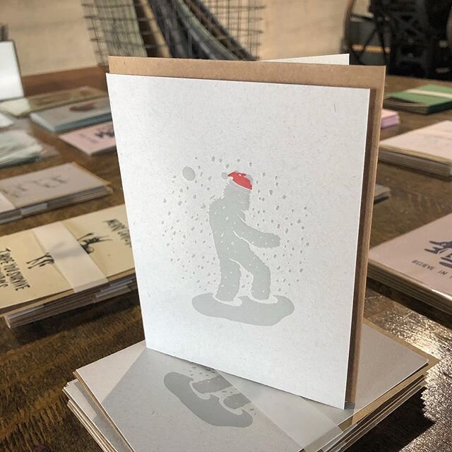 I&rsquo;ve setup a bunch of my stuff here @themandatepress if you need a card or print before the holidays. I&rsquo;m also here if you don&rsquo;t need any of them. Come on by I&rsquo;m usually here during business hours. #larsloveletters #christmass