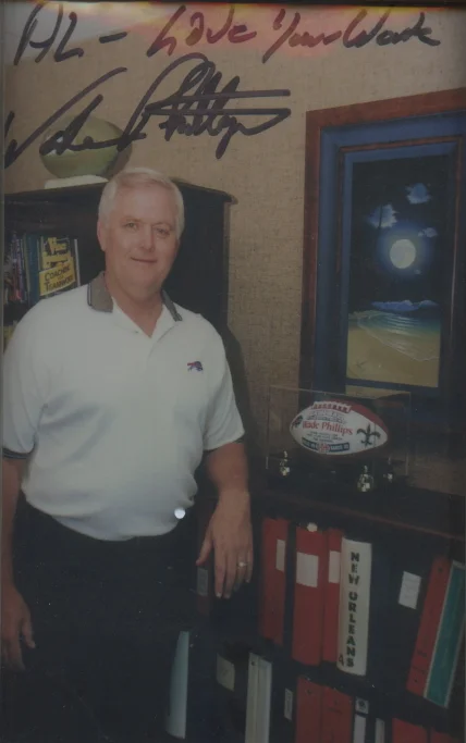 Wade Philips with one of Al's original oils