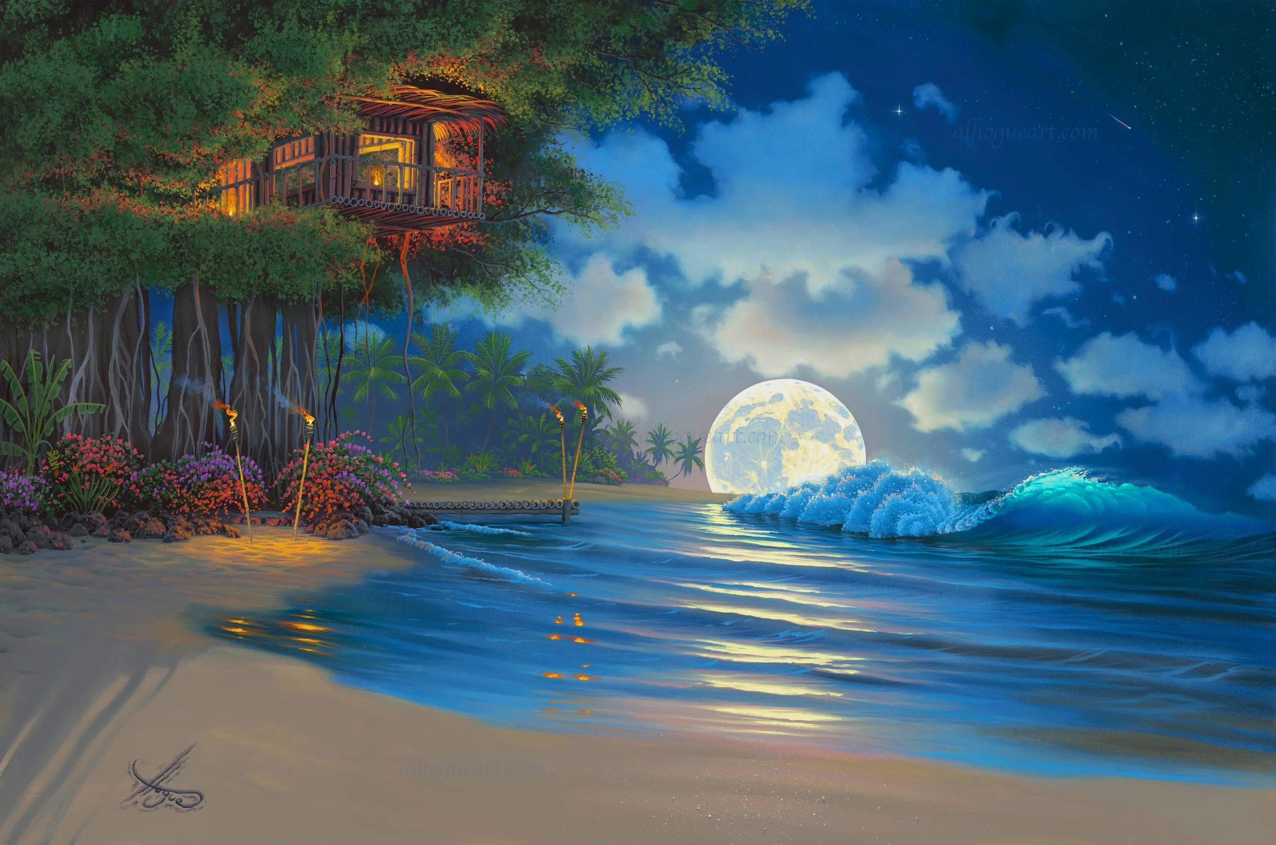ジョン・アルホーグ 「ペレズムーン」JOHN AL HOGUE 絵画 ジョン・アルホーグ 「ペレズムーン」JOHN AL HOGUE 絵画
