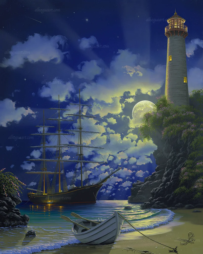 " Destiny's Light" SN 24X30 giclee 140 AC 30X37.5 giclee 120 MC 36X45 giclee 75 Total 335