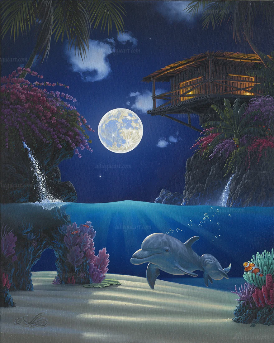 "Journey In Paradise" PP 16X20 giclee 100 SN 24X30 giclee 140 Total 240