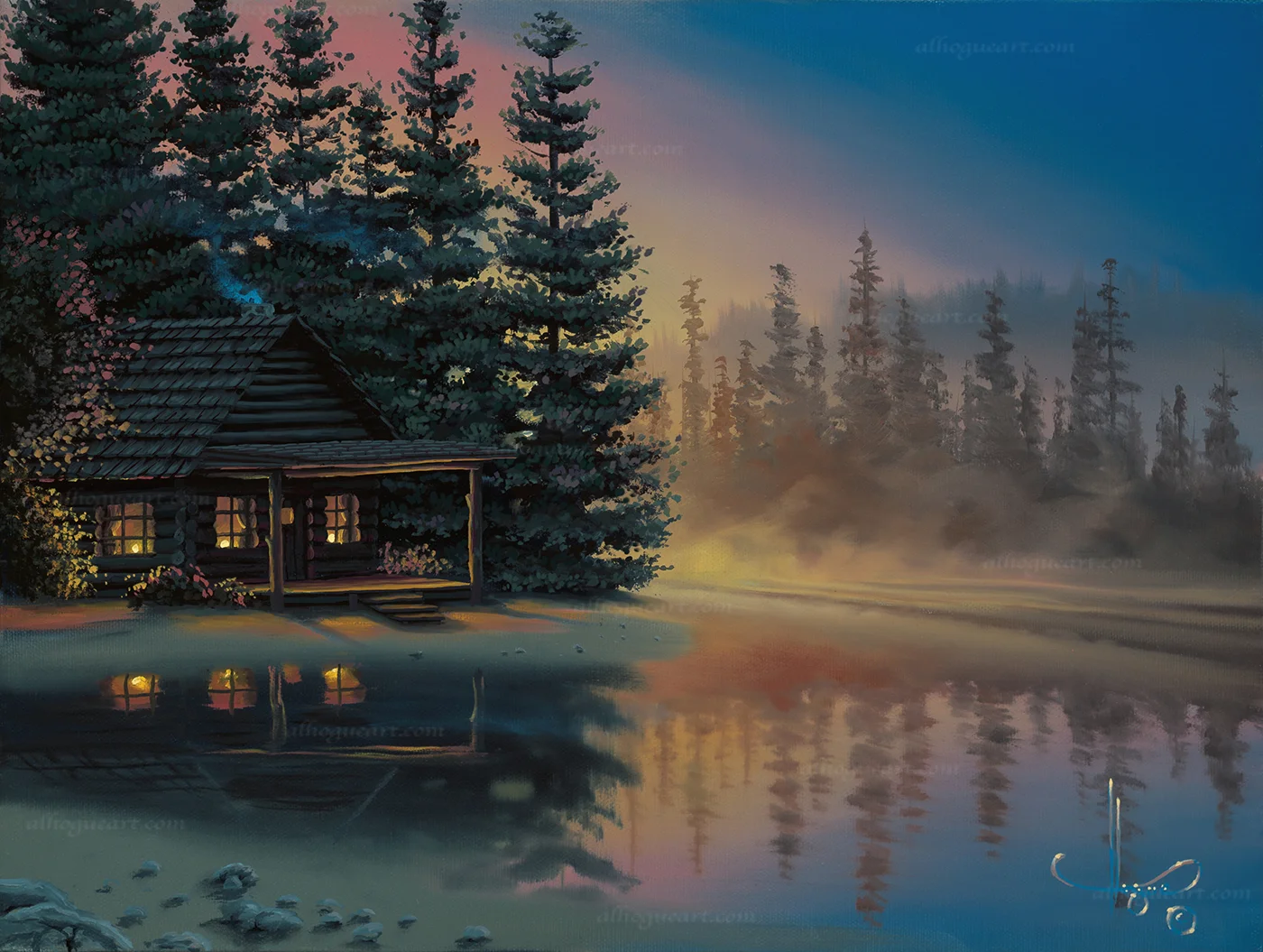 "Misty Refections" AP 11x14 giclee 200 SN 16x20 giclee 250 Total 450