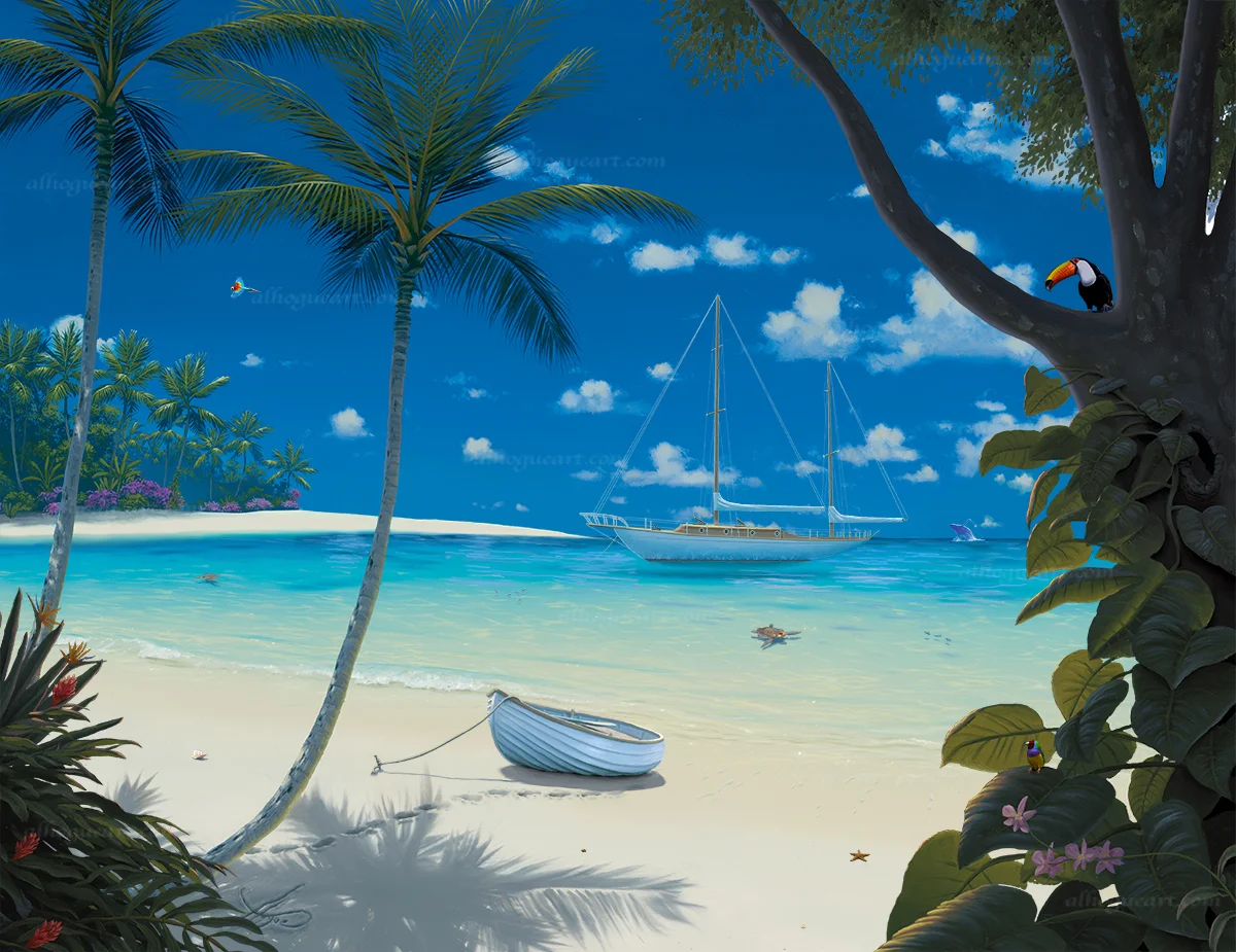 "Sunlit Paradise" PP 16X20 giclee 50 AC 20X24 giclee 50 SN 24X30 giclee 140 MC 30X37.5 giclee 75 Total 315