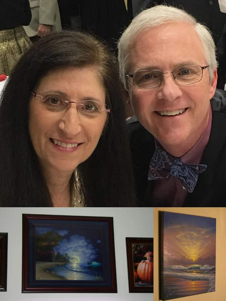 John & Sherry Clifton 2017 their privet collection "Banyan Moon" limited addition & "Soft Light" original oil