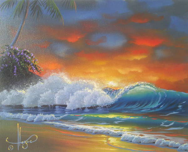 “Crimson Tide” 12x16 oil in privet collection