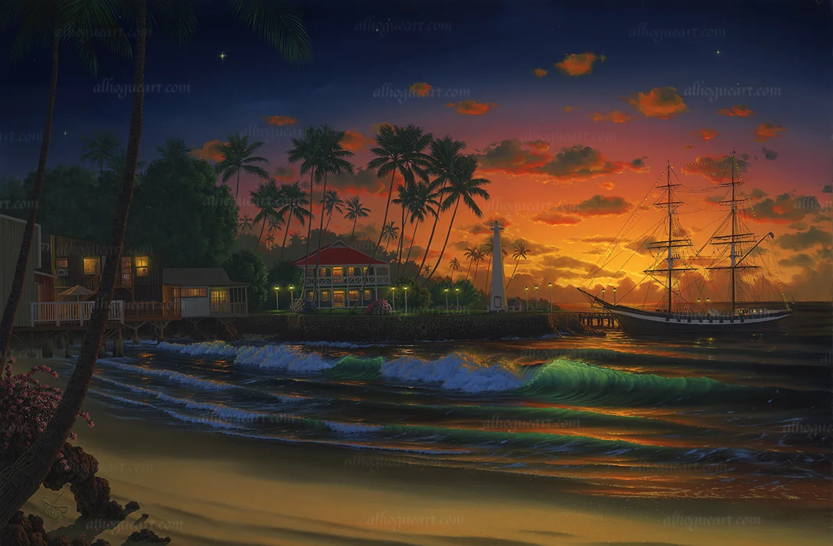 “Lahaina Twilight” Available on limited edition Giclee on canvas