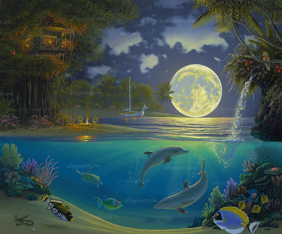 "Moonlit Symphony" 20 x 24 oil