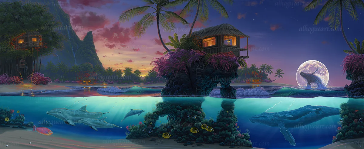 "Refuge of Life" 24 x 48 oil