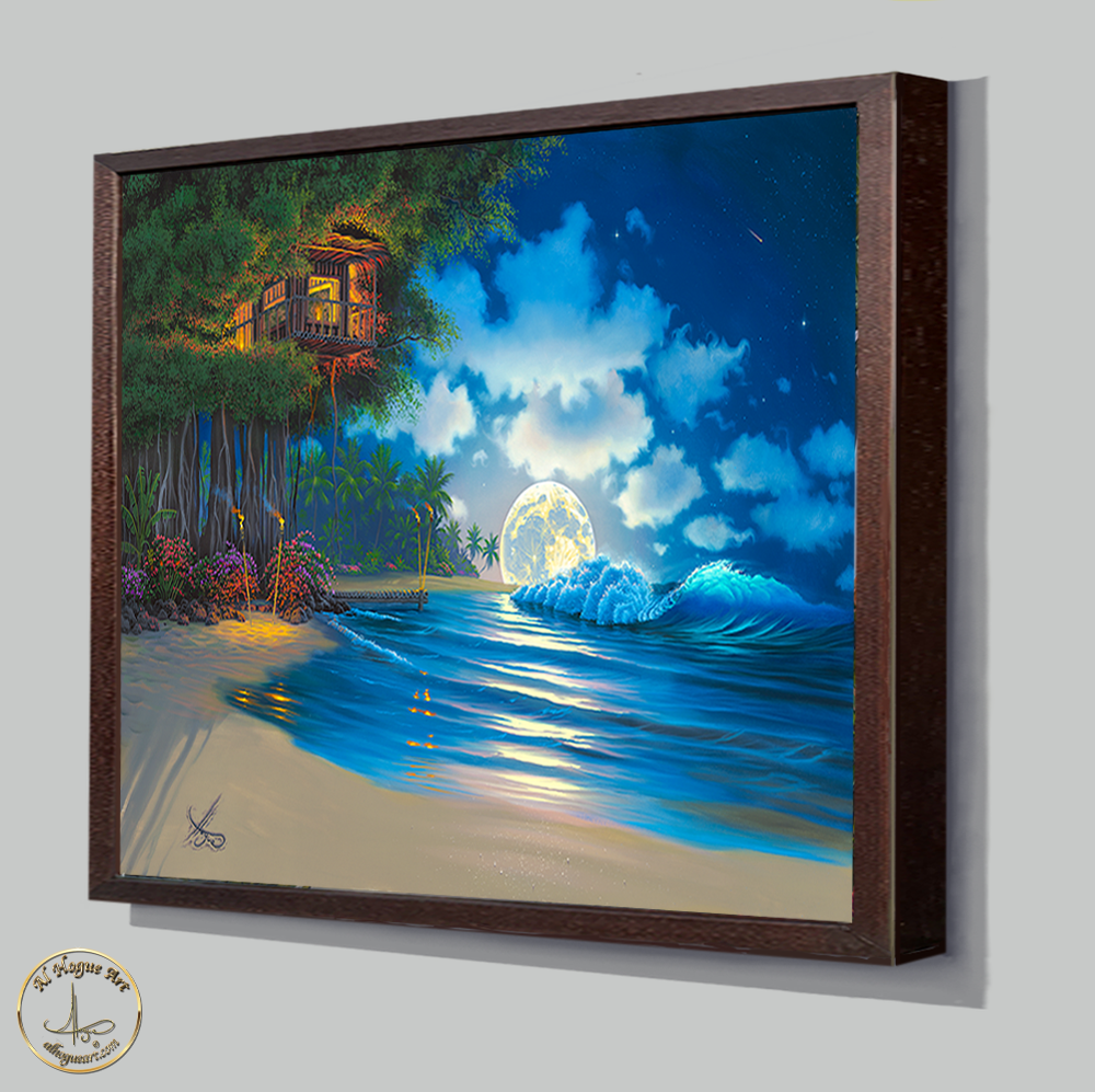 Banyan Magic open edition print+walnt+frame.png