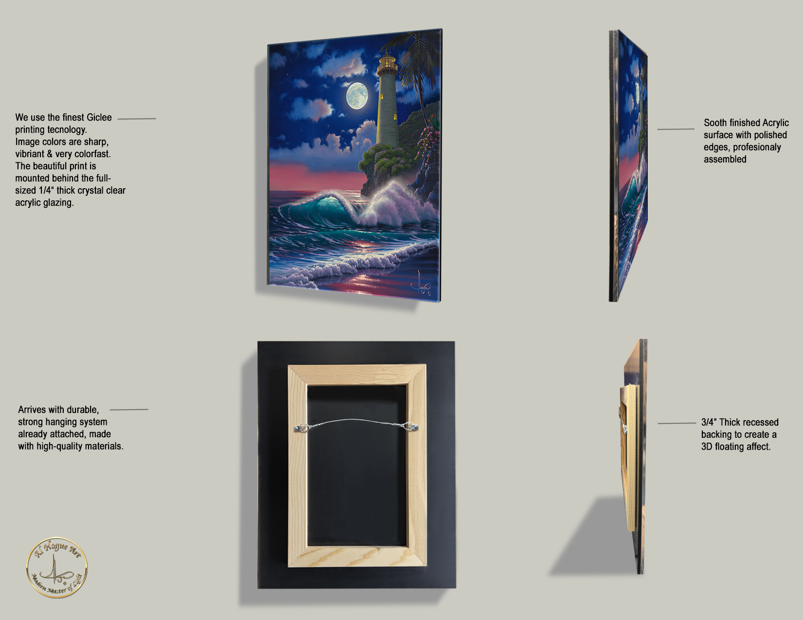 Pointing the way Home Acrylic Wall Art product description-materials PNG.png