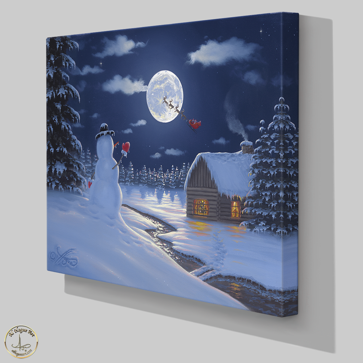 Christmas Moon CL gallery wrap wall art PNG..png