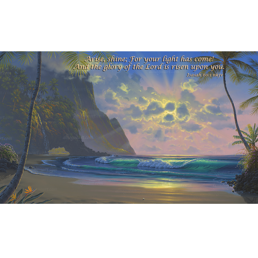 Heavens Light print lucinda Isaiah 6