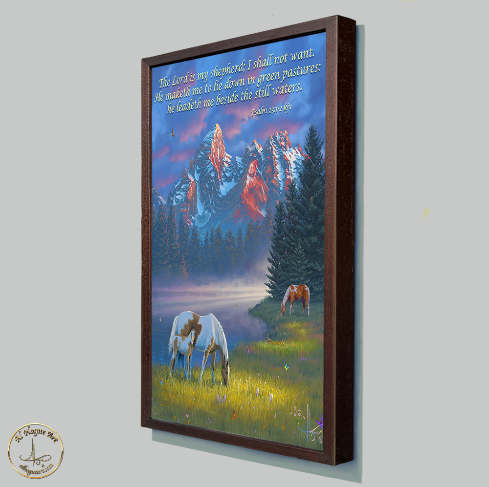 Green+Pastures+scripture+print+walnut+frame+.png