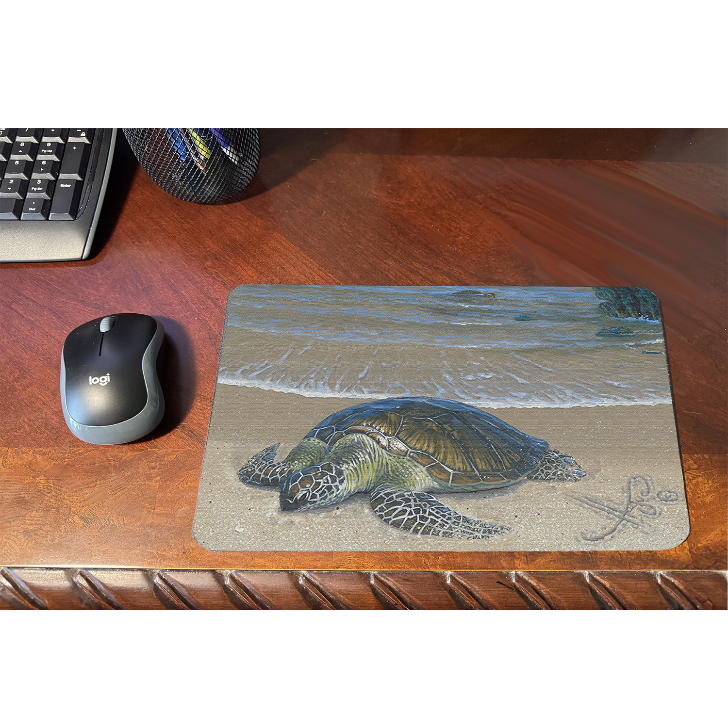 Green Sea Turtle mouse pad lifestyle PNG.png