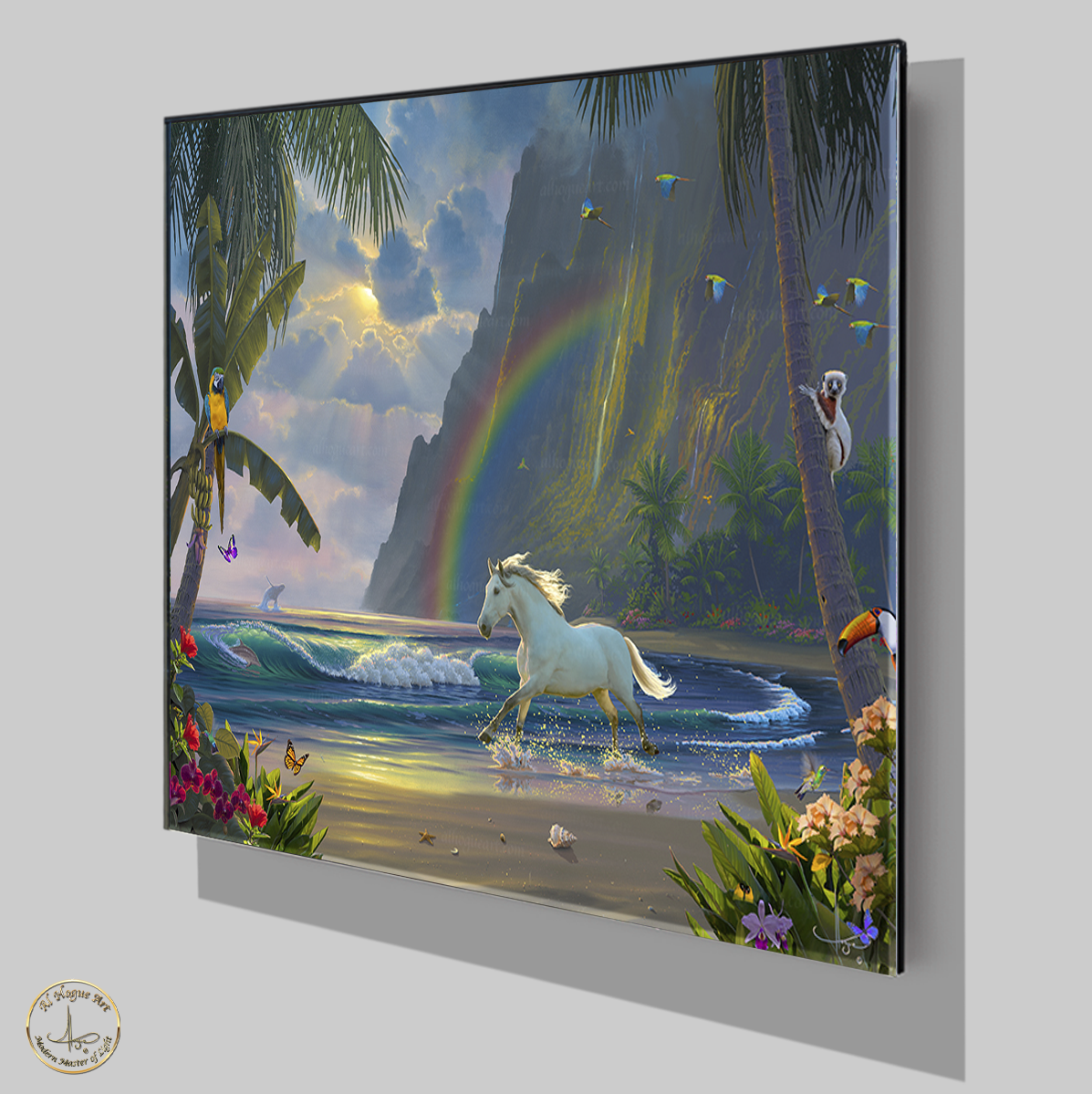 Tropical Play CL acrylic floating scripture print Amazon.png