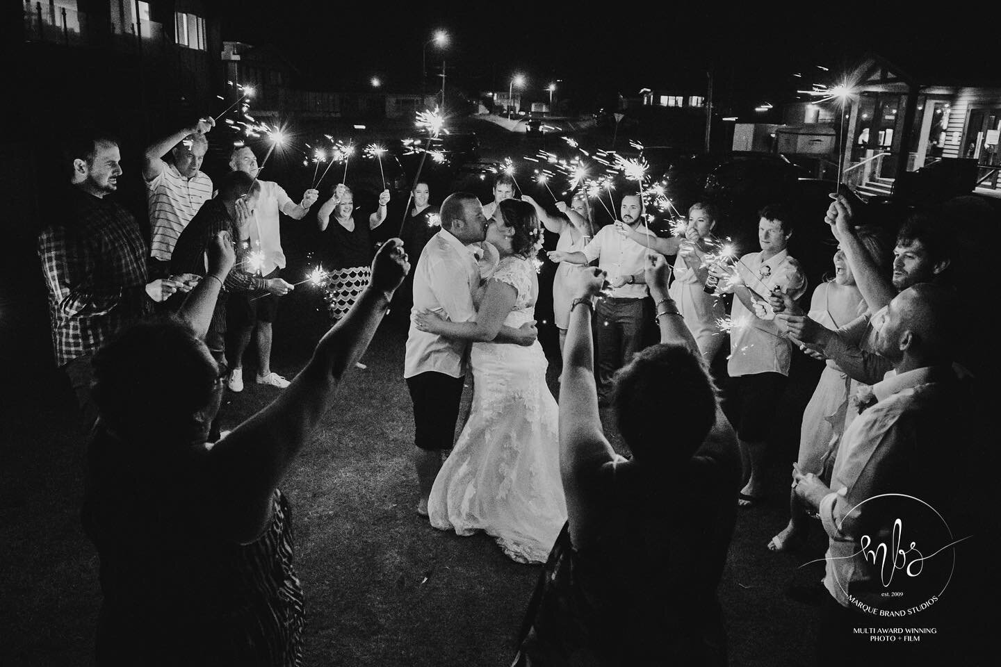 Throwing it back to 2018 with @tenneelflaxman &amp; Rhys
-
-
#couplegoals #lovers #sparklersendoff #lastshot #coromandelweddings