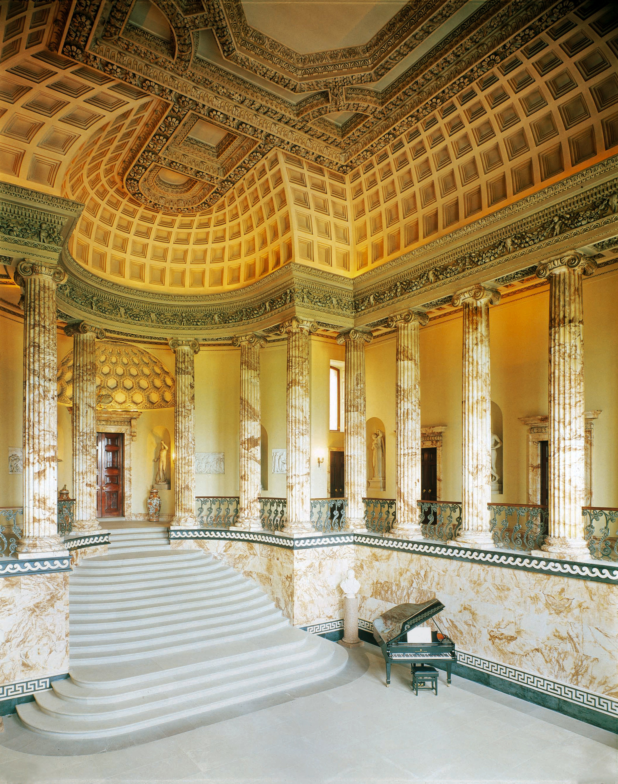   The Marble Hall, Holkham Hall, Norfolk  Photo: By kind permission of the Earl of Leicester and the Trustees of the Holkham Estate 