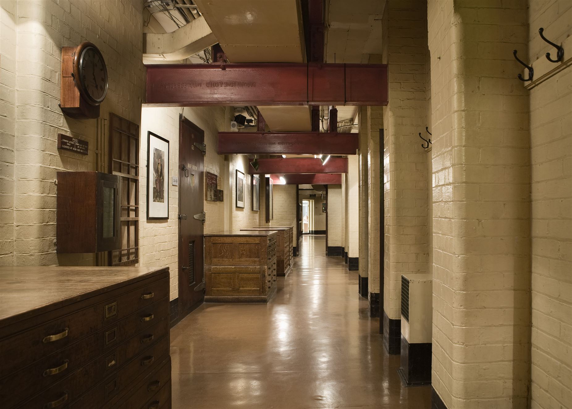  Churchill War Rooms Corridor. By permission of The Imperial War Museums 