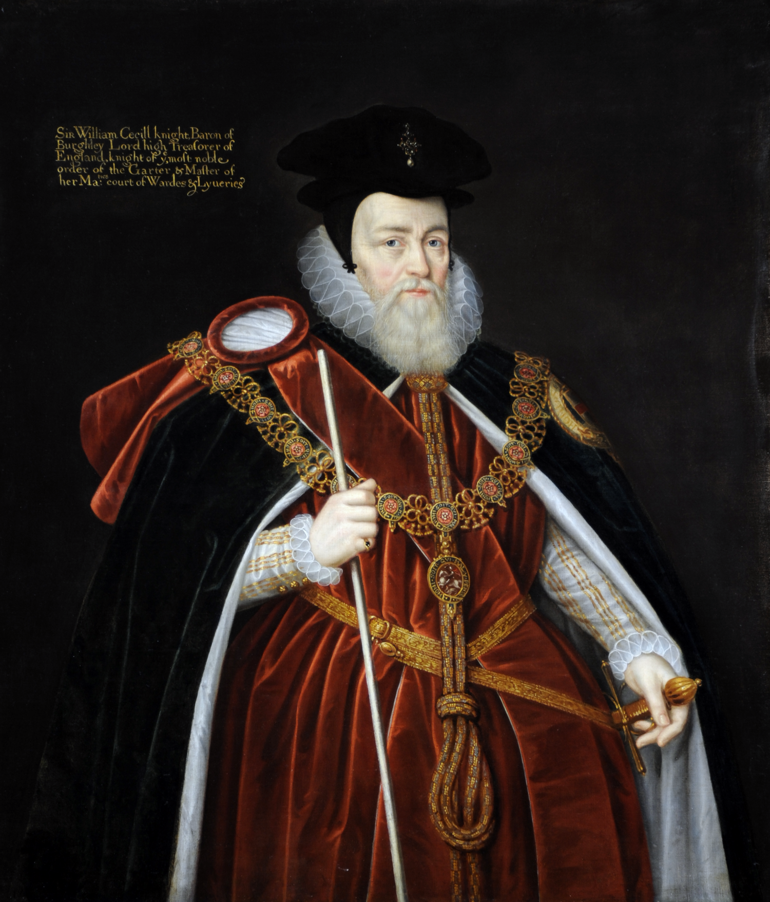  William Cecil, 1st Baron Burghley, after Marcus Geeraerts, the younger. ©National Trust Images 