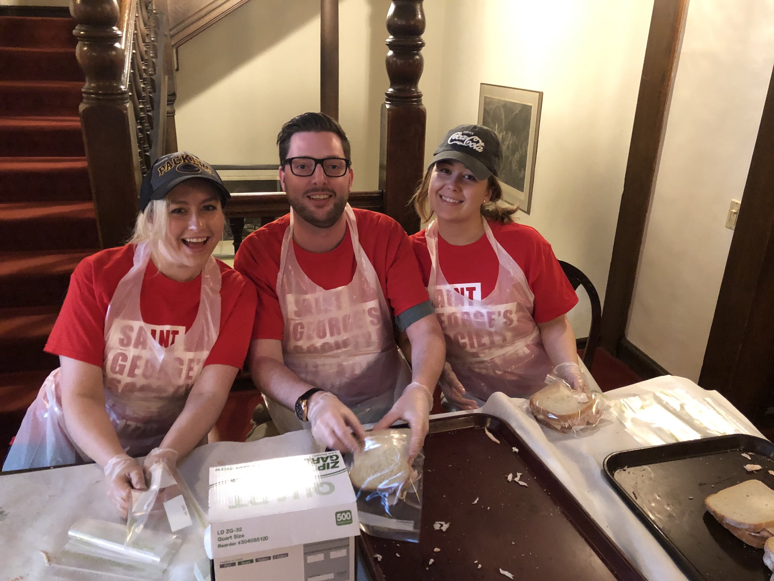  We continued our St. George’s Gives Back program which provides opportunities for members to give back to the local community. One of which is to help in the Saint Thomas Church soup kitchen and distribute food to the homeless. 