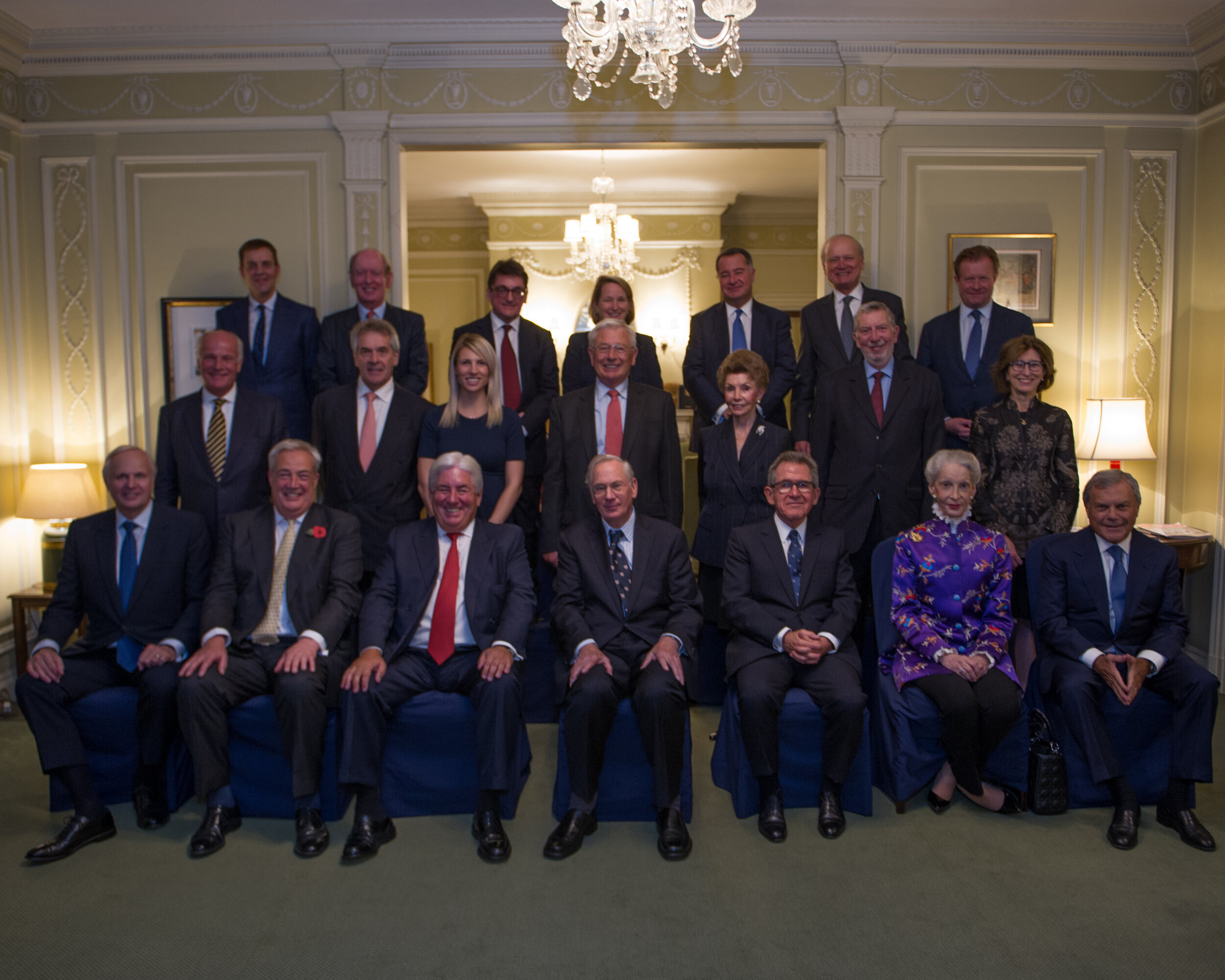  St. George’s Society’s Patron, HRH The Duke of Gloucester KC GCVO, members the Advisory Council and the 250th Anniversary Honorary Committee met during the annual dinner in London. 